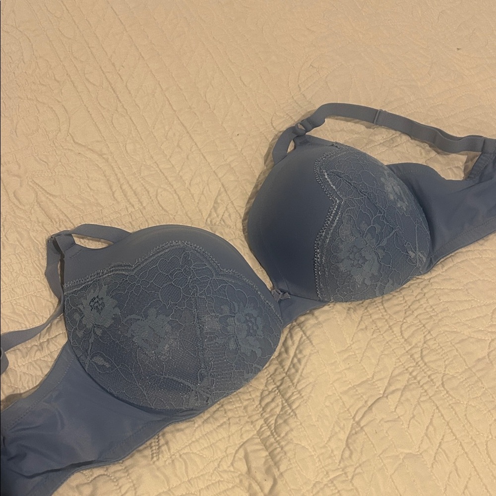 Maidenform Blue Floral Lace Bra